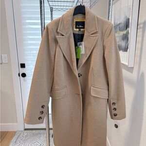 Sam Edelman Camel Wool-Blend Coat (size 10) NWT $85